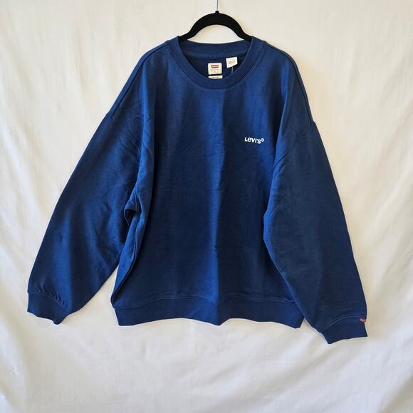 Levi's Men's Blue Crewneck Sweatshirt Relaxed XL - Picture 1 of 9
